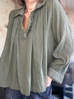 Charger l'image dans la galerie, Blouse MIA Kaki
