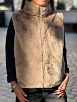 Load image into Gallery viewer, NAIA Sleeveless Vest Taupe
