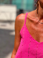 Charger l'image dans la galerie, Ensemble top et pantalon Fuchsia - JANEL
