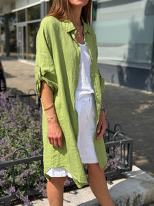 Robe lin  HAVANA Vert