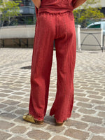 Charger l'image dans la galerie, Ensemble top et pantalon Terracotta - JANEL
