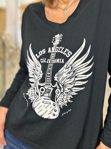Tee shirt LOS ANGELES Noir
