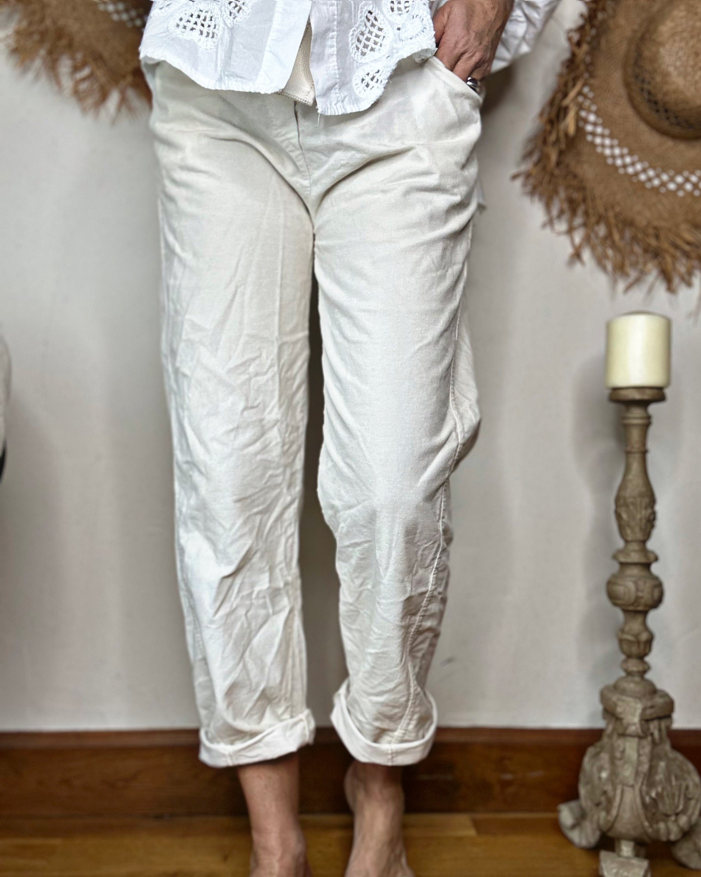 Pantalon PIERO Ecru