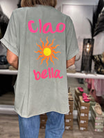 Charger l&#39;image dans la galerie, Tee shirt CIAO BELLA Kaki
