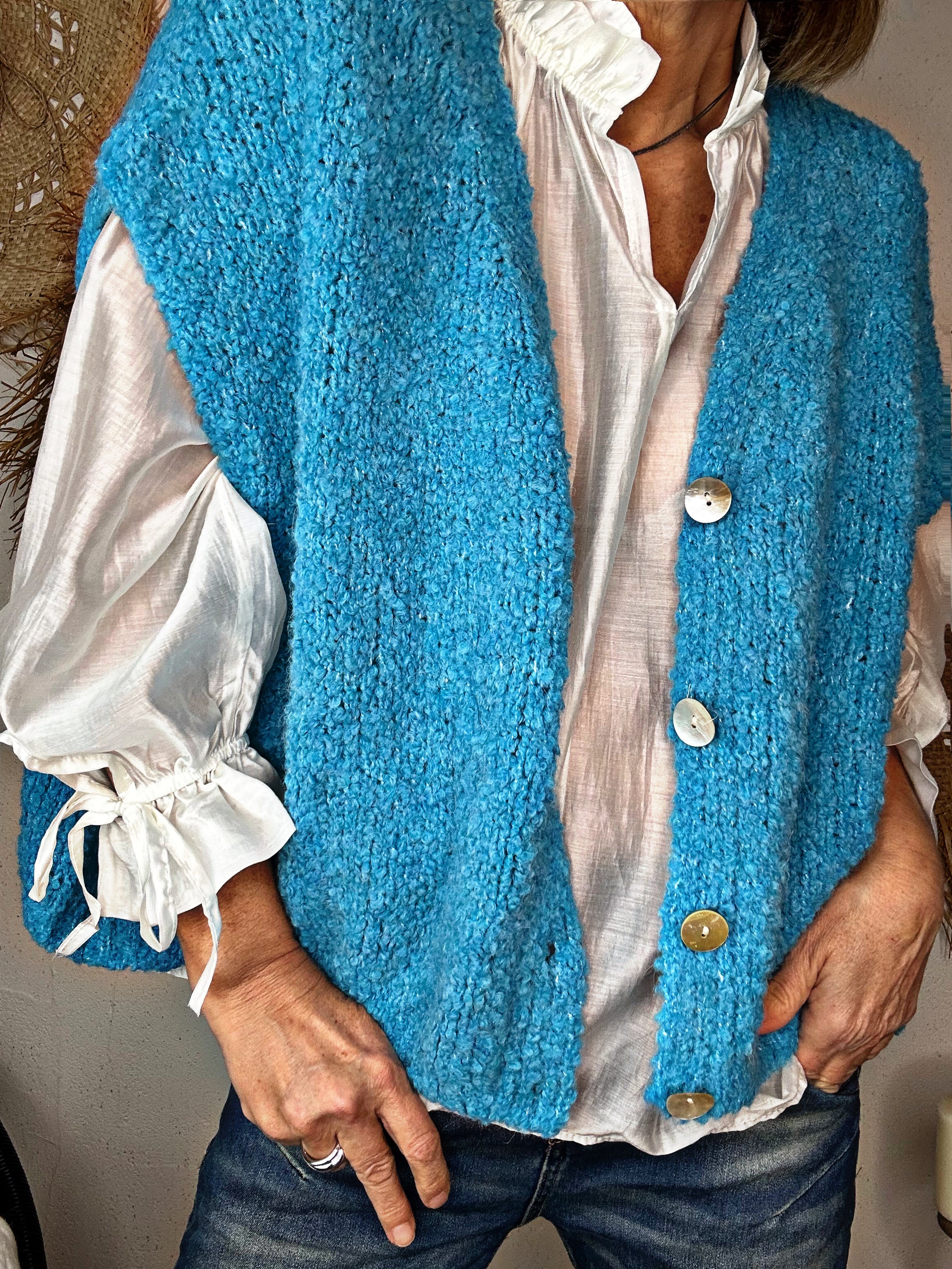 Gilet GIPSY Turquoise