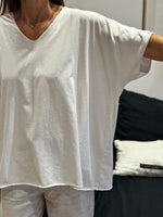 Charger l'image dans la galerie, Tee shirt uni LORIS Blanc
