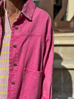 Charger l'image dans la galerie, Veste/Surchemise Fuchsia effet délavé - NYSA
