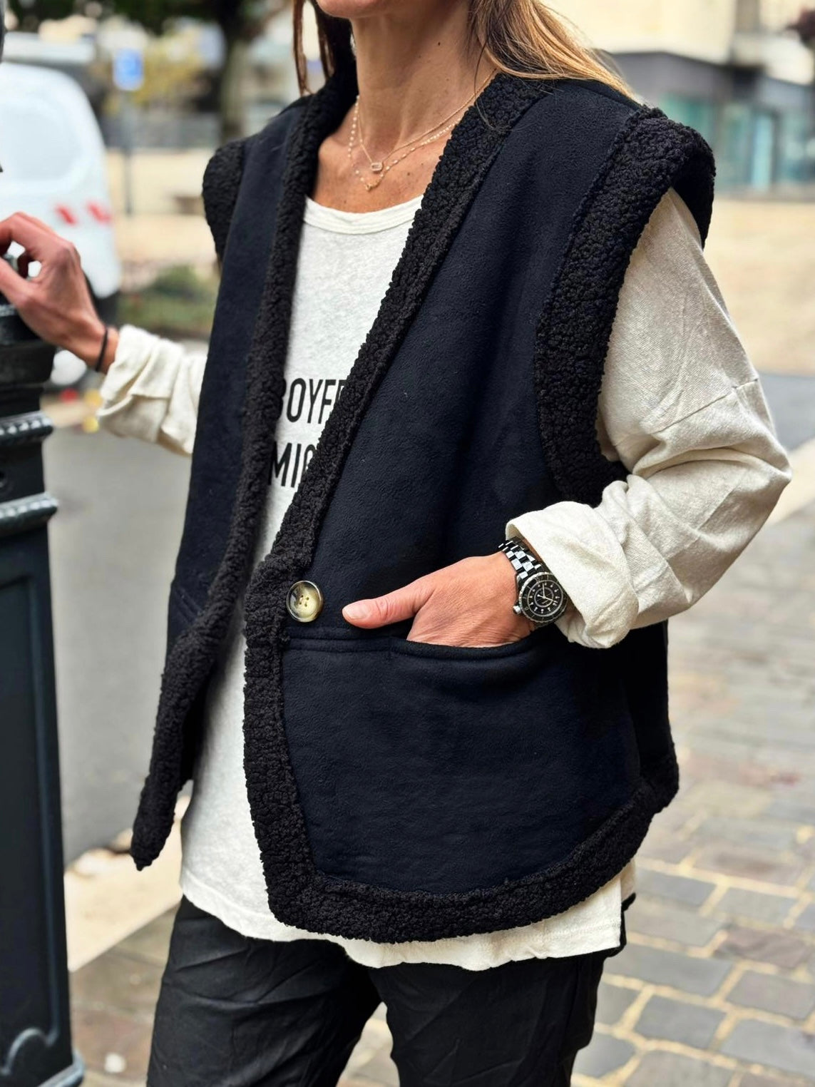 Gilet sans manche PAOLO Noir
