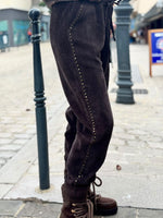 Charger l'image dans la galerie, Pantalon velours cotelé souple LEON Choco
