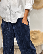 Charger l'image dans la galerie, Pantalon velours cotelé EMILIO Marine
