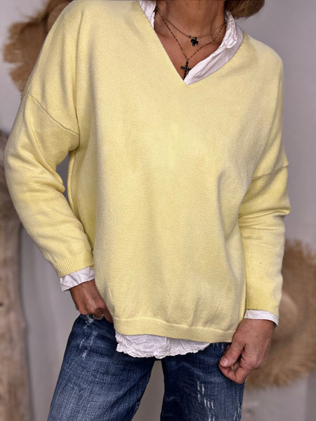 Pull ICONIC Jaune – Las Chicas