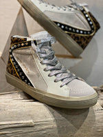 Charger l&#39;image dans la galerie, Baskets hautes NILA Blanc- Leopard
