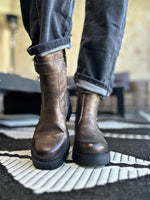 Charger l'image dans la galerie, Boots RIVA Bronze/Taupe métallisé
