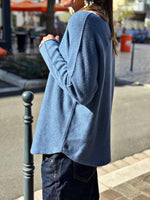 Charger l&#39;image dans la galerie, Pull doux LINO Bleu
