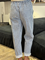 Charger l'image dans la galerie, Pantalon rayé marine LOUISON
