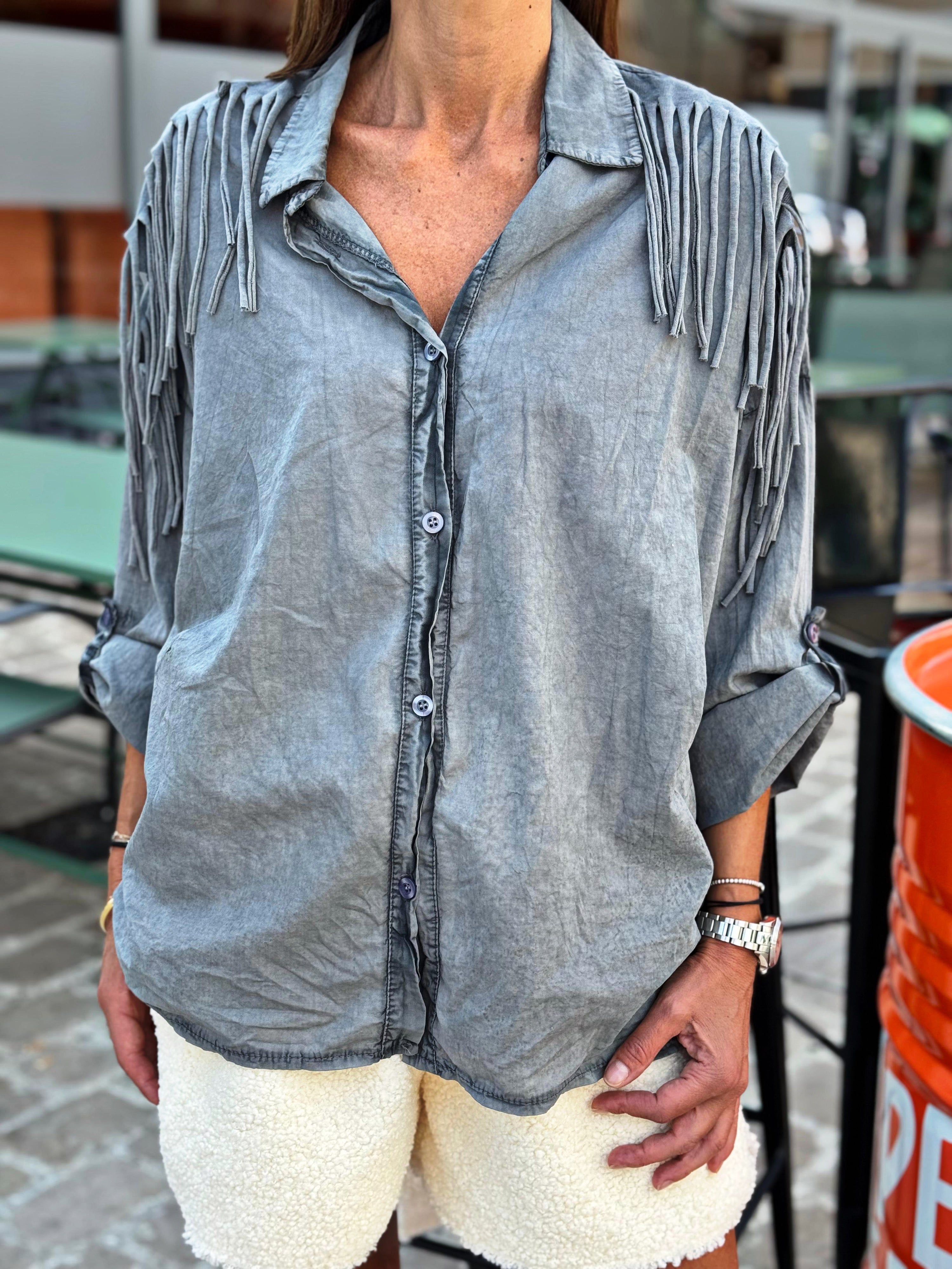 Chemise DAKOTA Gris effet délavé