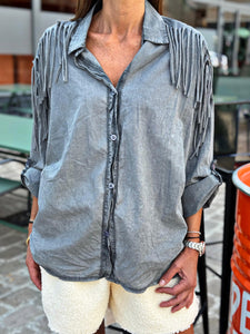 Chemise DAKOTA Gris effet délavé