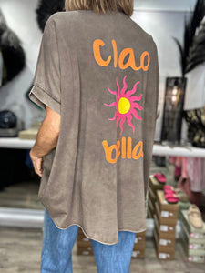 Tee shirt CIAO BELLA Choco