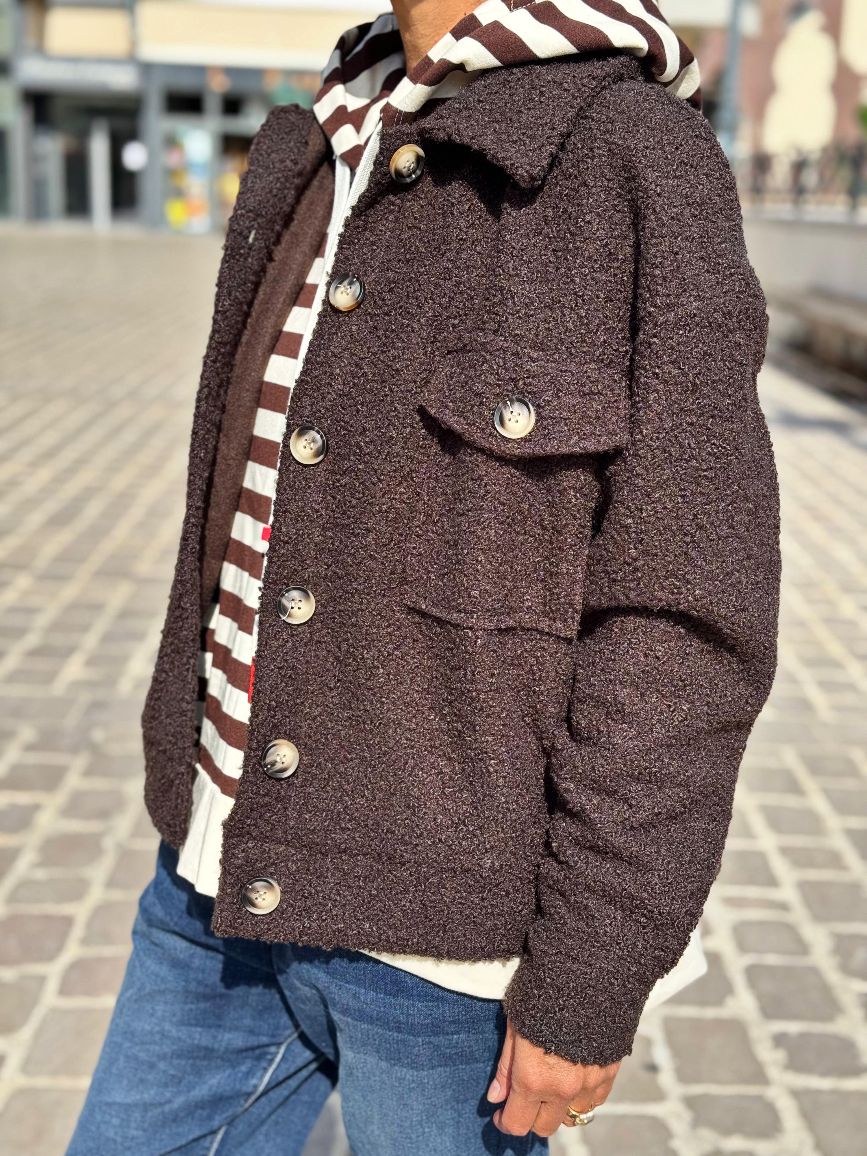Blouson bouclette GAB Choco