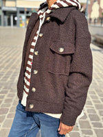 Charger l&#39;image dans la galerie, Blouson bouclette GAB Choco
