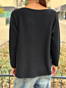 Pull doux TAO Noir