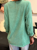 Charger l'image dans la galerie, T-shirt manches longues Vert turquoise - ILONA
