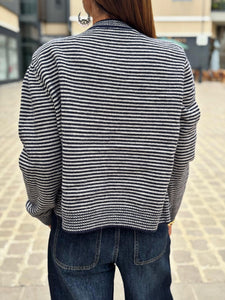 Ensemble Gilet et Echarpe FELIX Marine Gris