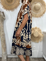 Charger l'image dans la galerie, Robe LILI Marine Choco
