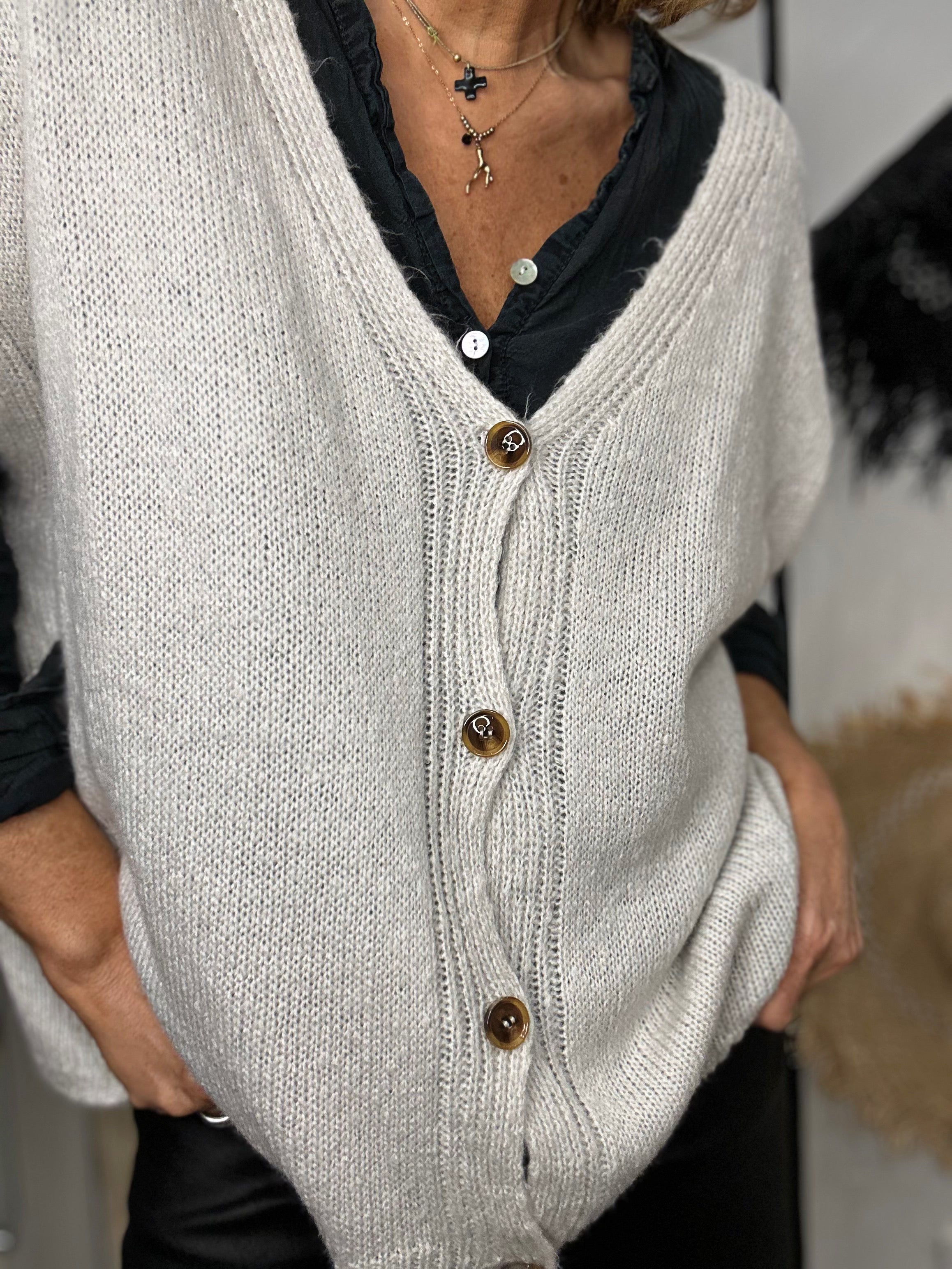 Gilet sans manche MANOA Greige