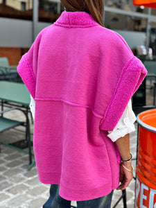 Blouson sans manche LOOMY Fuchsia