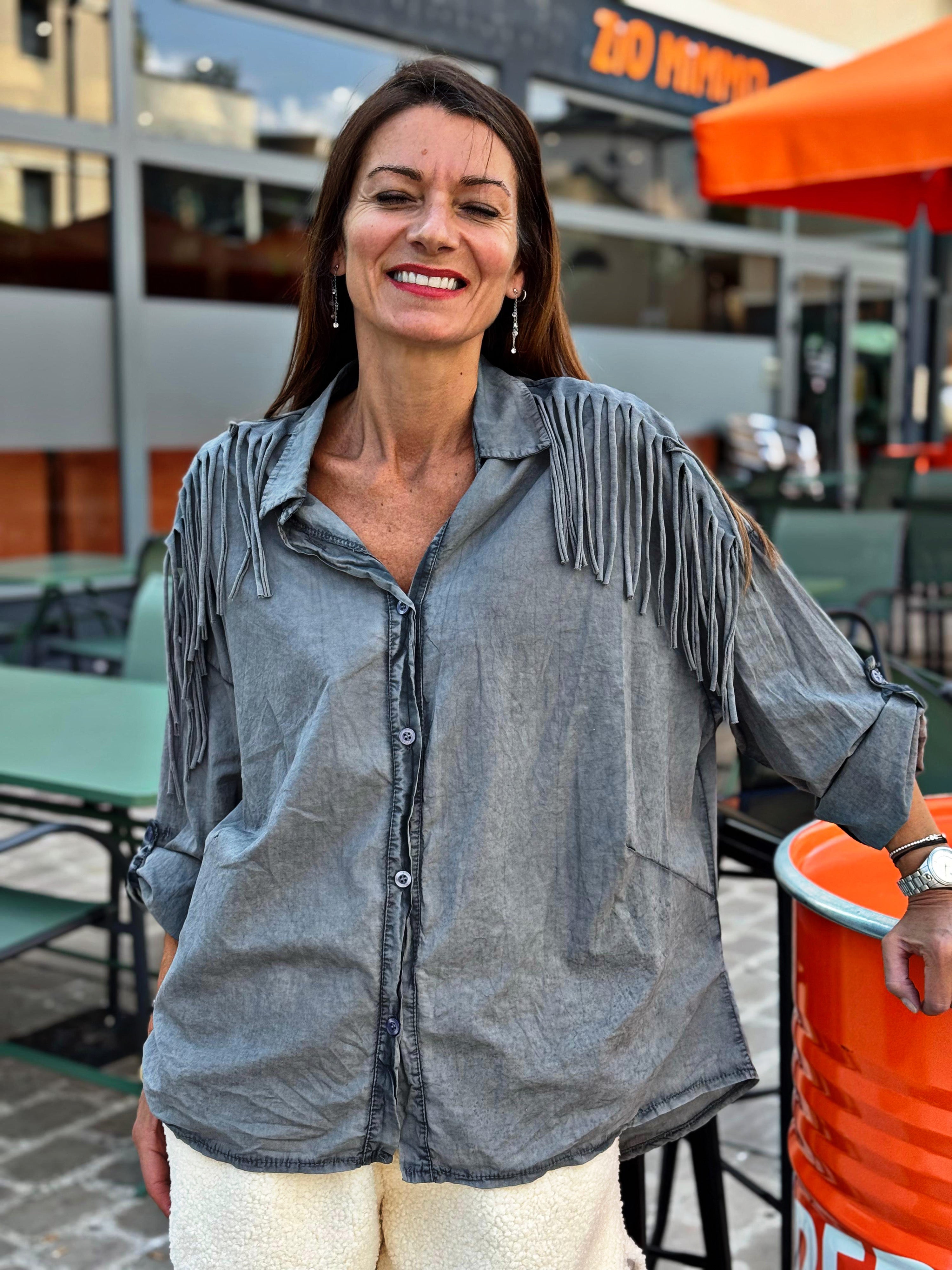 Chemise DAKOTA Gris effet délavé