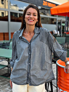 Chemise DAKOTA Gris effet délavé