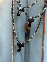 Charger l'image dans la galerie, Collier SILVER Noir
