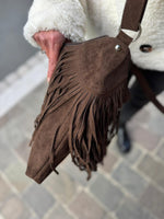 Charger l&#39;image dans la galerie, Sac à franges SAVANA Choco
