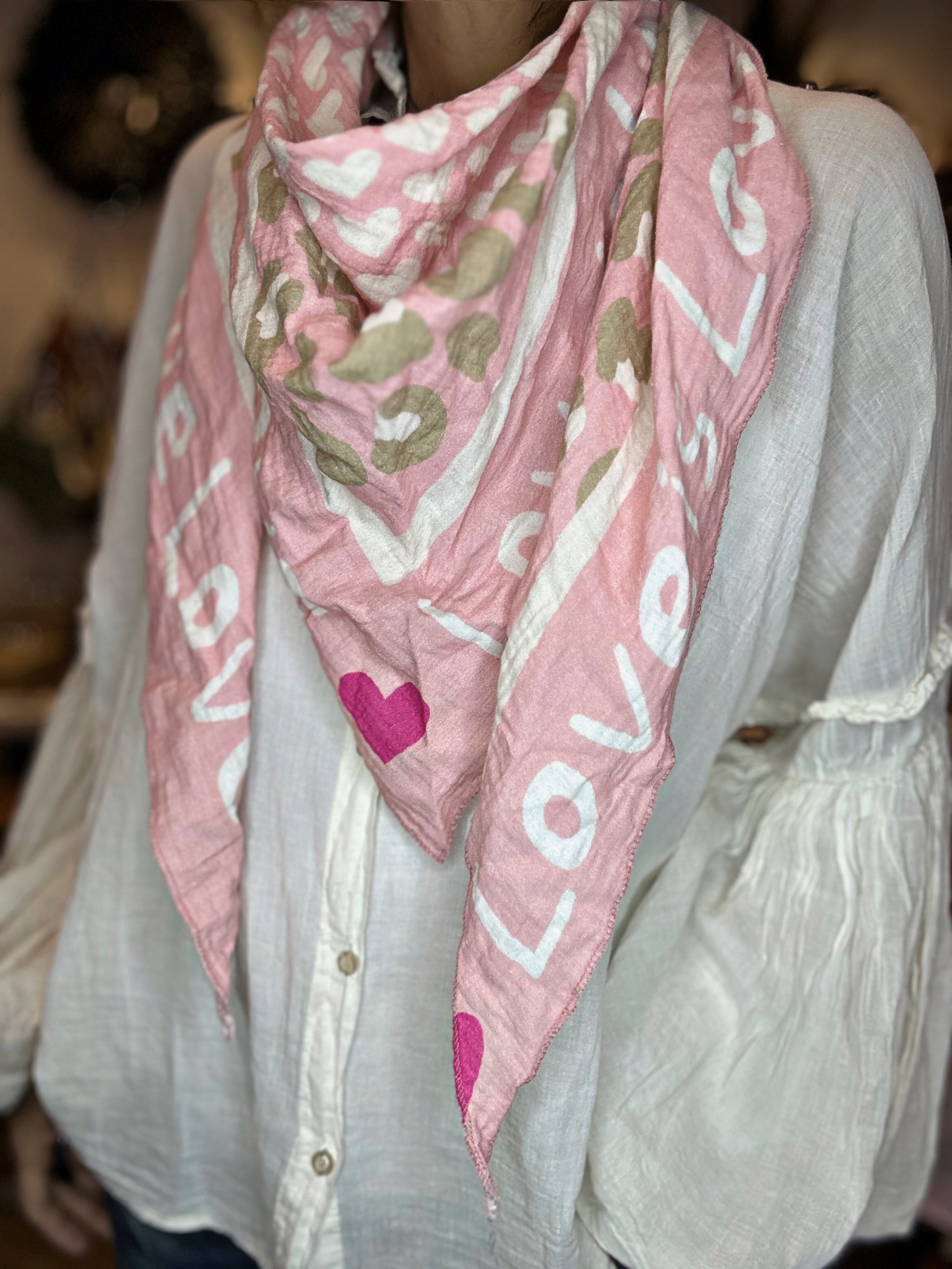 Foulard LOVE Rose