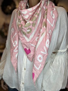 Foulard LOVE Rose