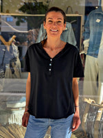 Charger l&#39;image dans la galerie, Tee shirt SMILE Noir
