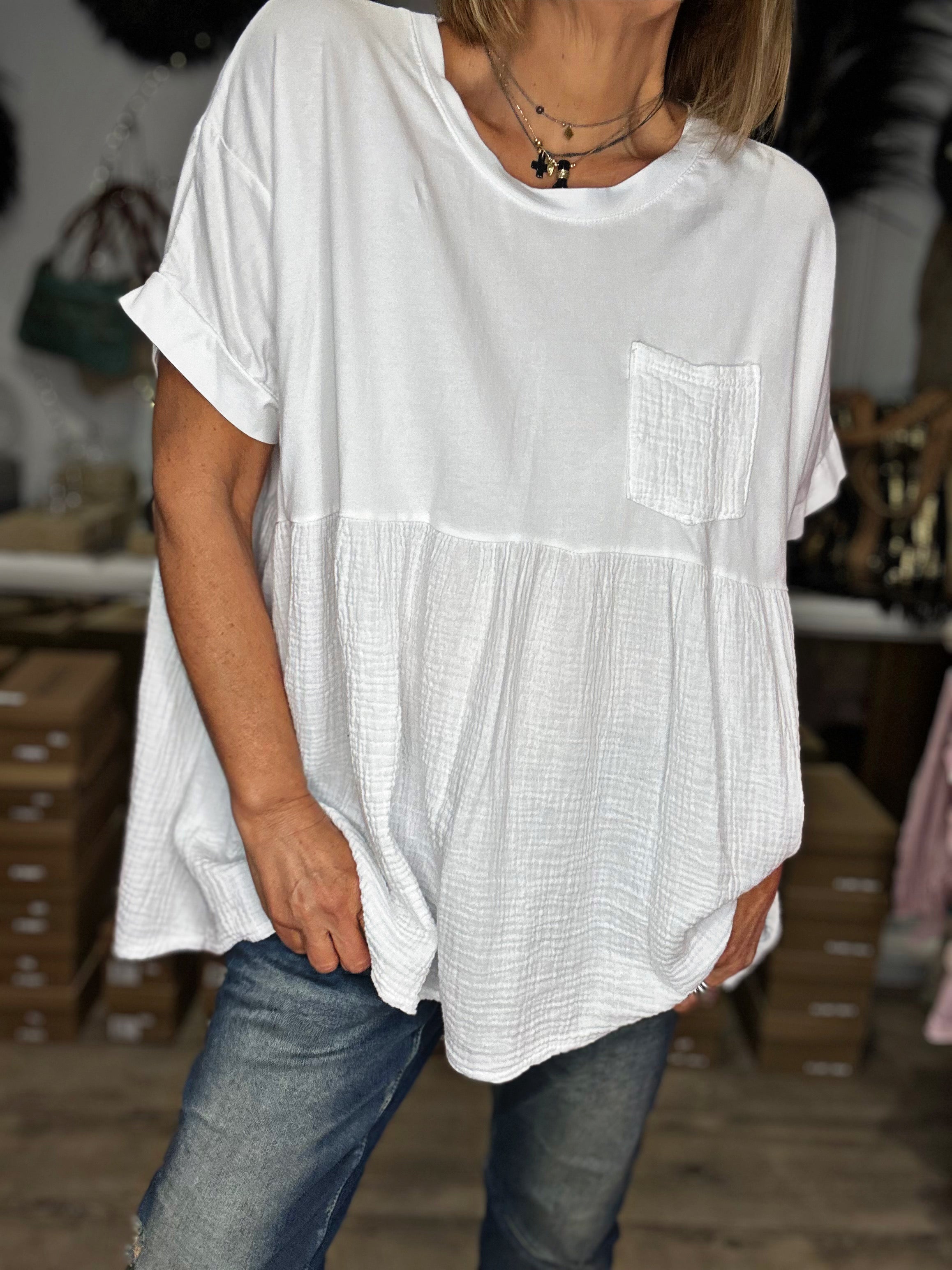 Top VANILLE Blanc