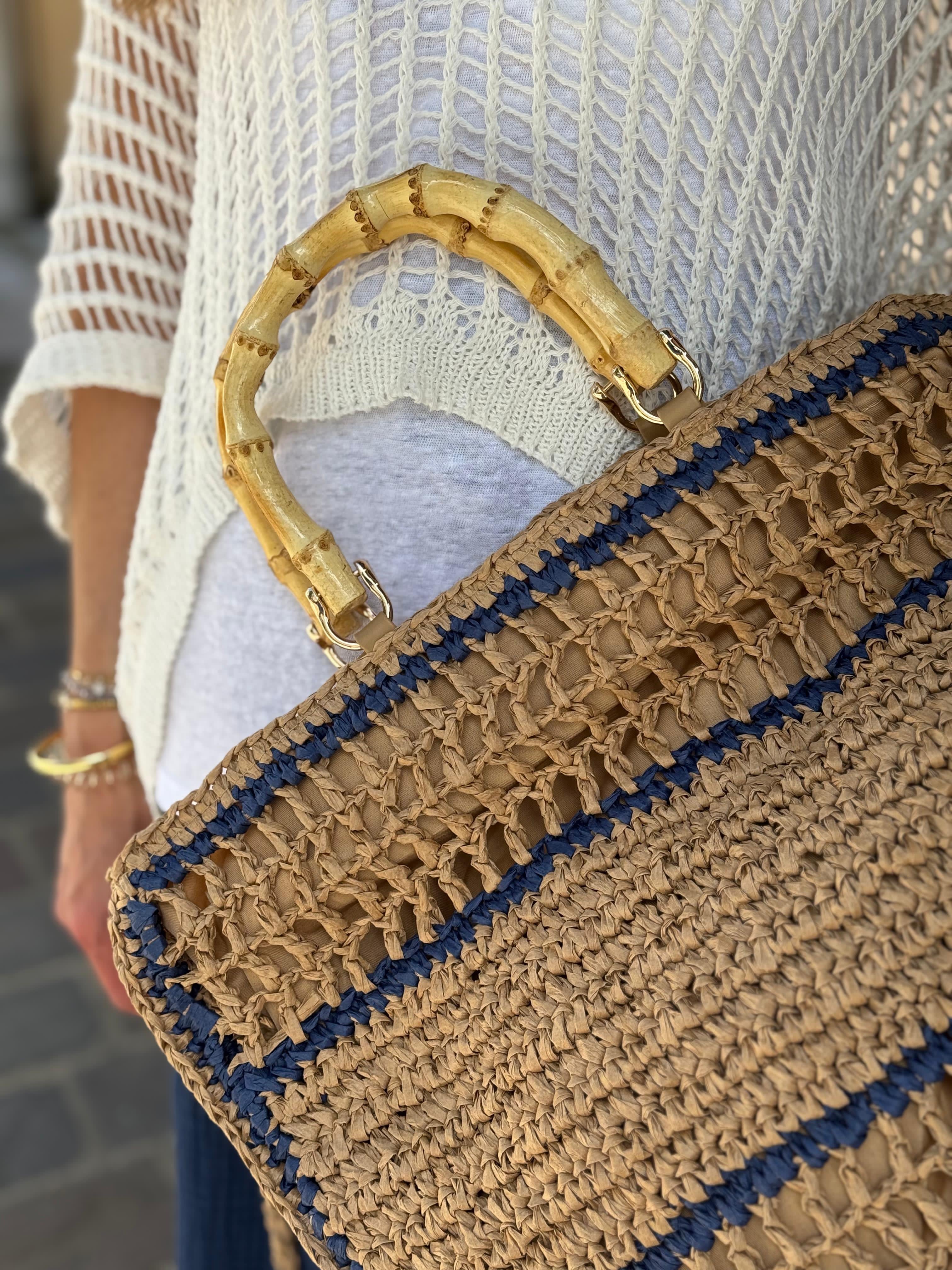 Sac RIVE GAUCHE Camel/Marine