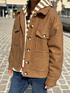 Blouson bouclette GAB Camel foncé