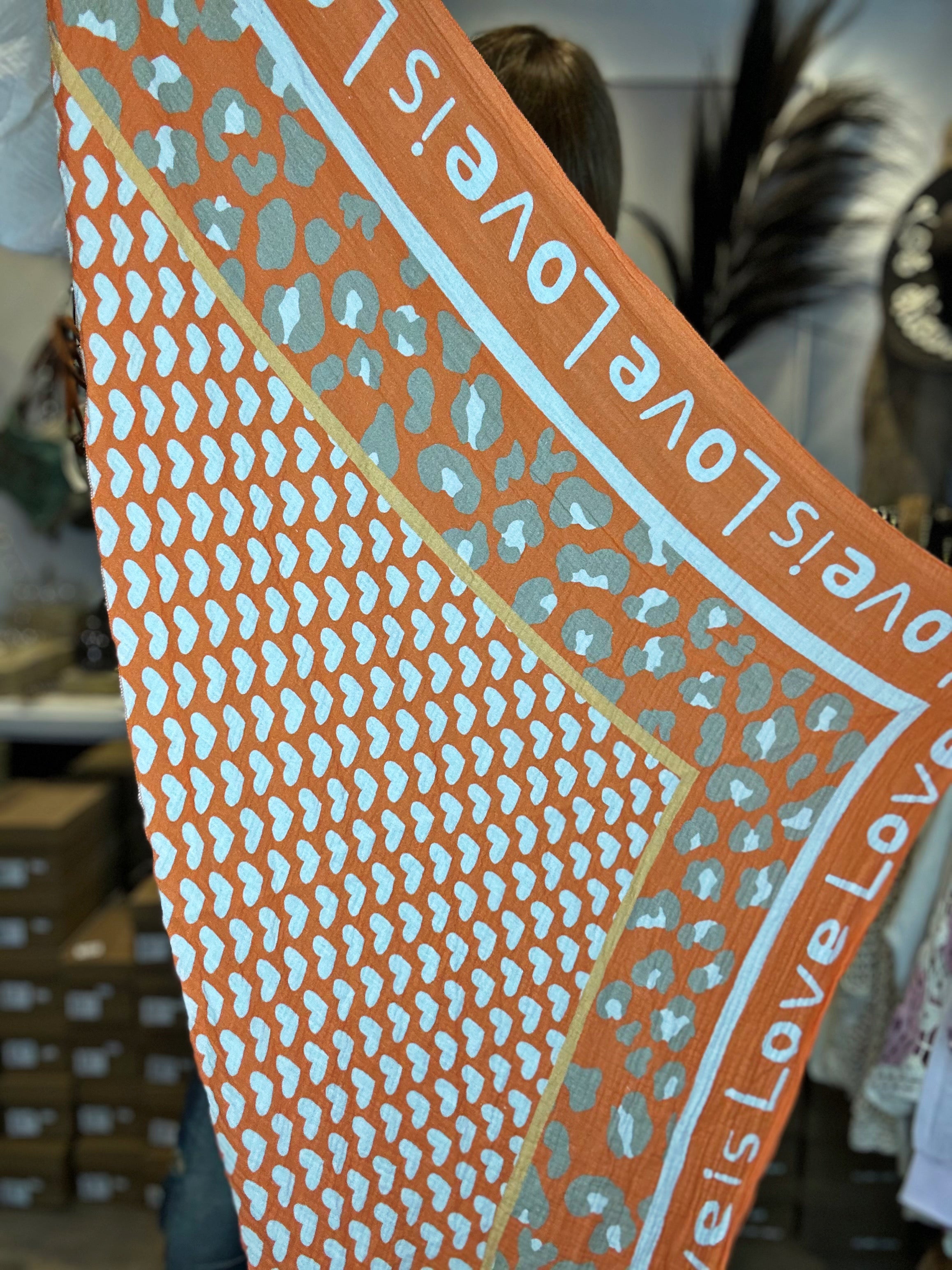 Foulard LOVE Orange