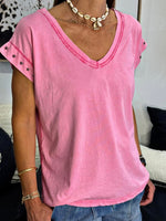 Charger l'image dans la galerie, Tee shirt Fuchsia étoiles - SAMBA
