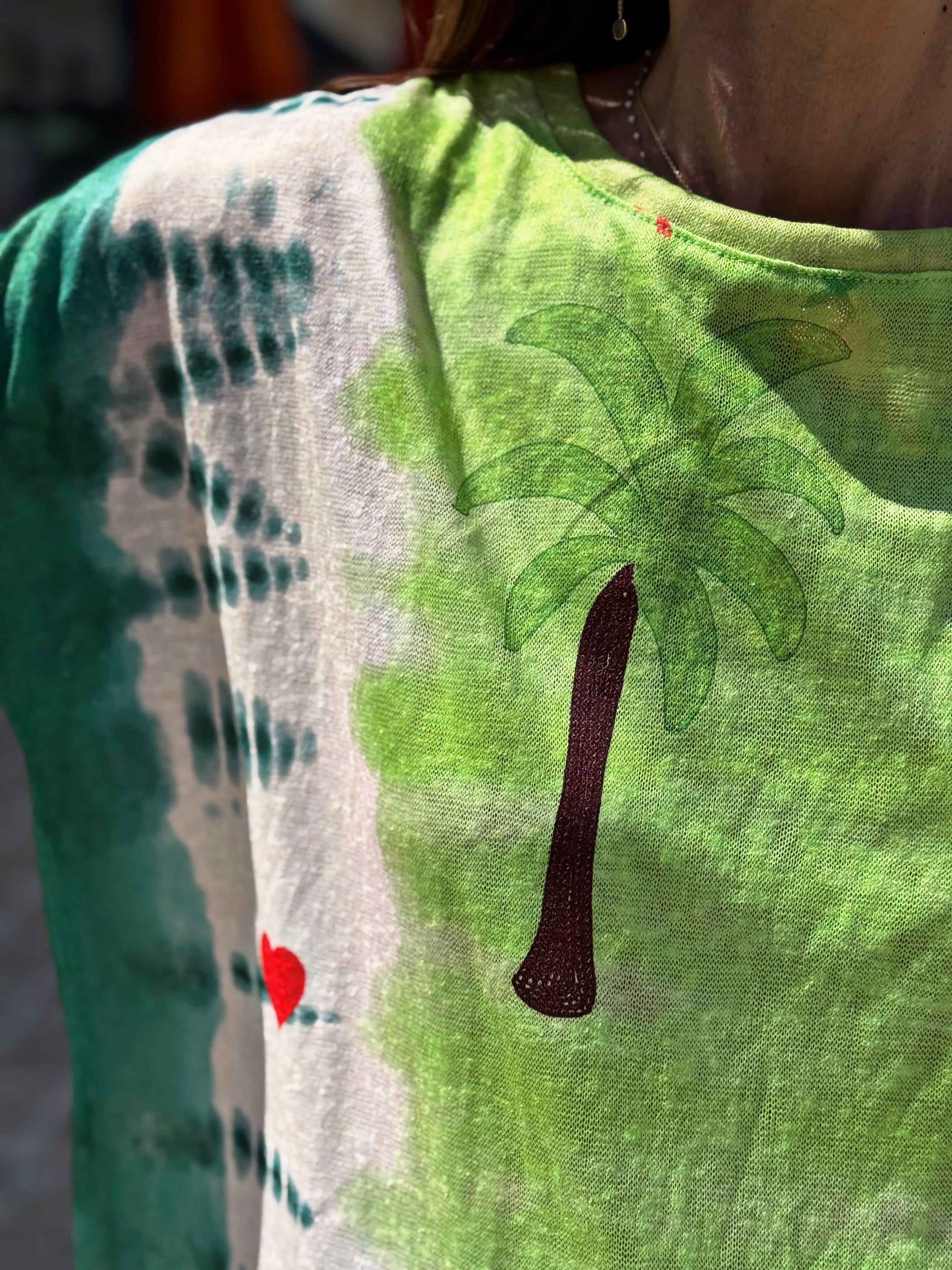 Tee shirt PALMIE Vert anis