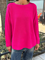 Charger l&#39;image dans la galerie, Pull doux LINO Fuchsia
