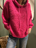 Charger l&#39;image dans la galerie, Pull à capuche RIVA Fuchsia
