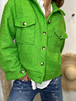 Charger l'image dans la galerie, Blouson bouclette GAB Vert
