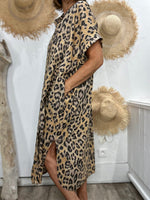Charger l'image dans la galerie, Robe chemise ICONIC Camel
