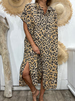 Charger l'image dans la galerie, Robe chemise IBIZA Camel
