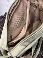 Charger l'image dans la galerie, Sac bandoulière BRUME Vert effet cuir grainé
