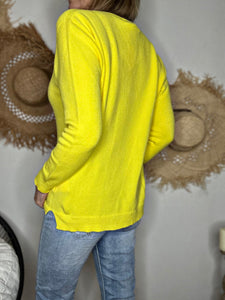 Pull tout doux SYLVANO Jaune